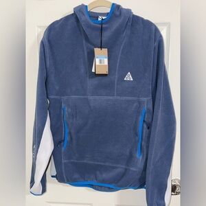 Nike ACG Polartec Fleece Hoodie Blue Pullover | Men size M